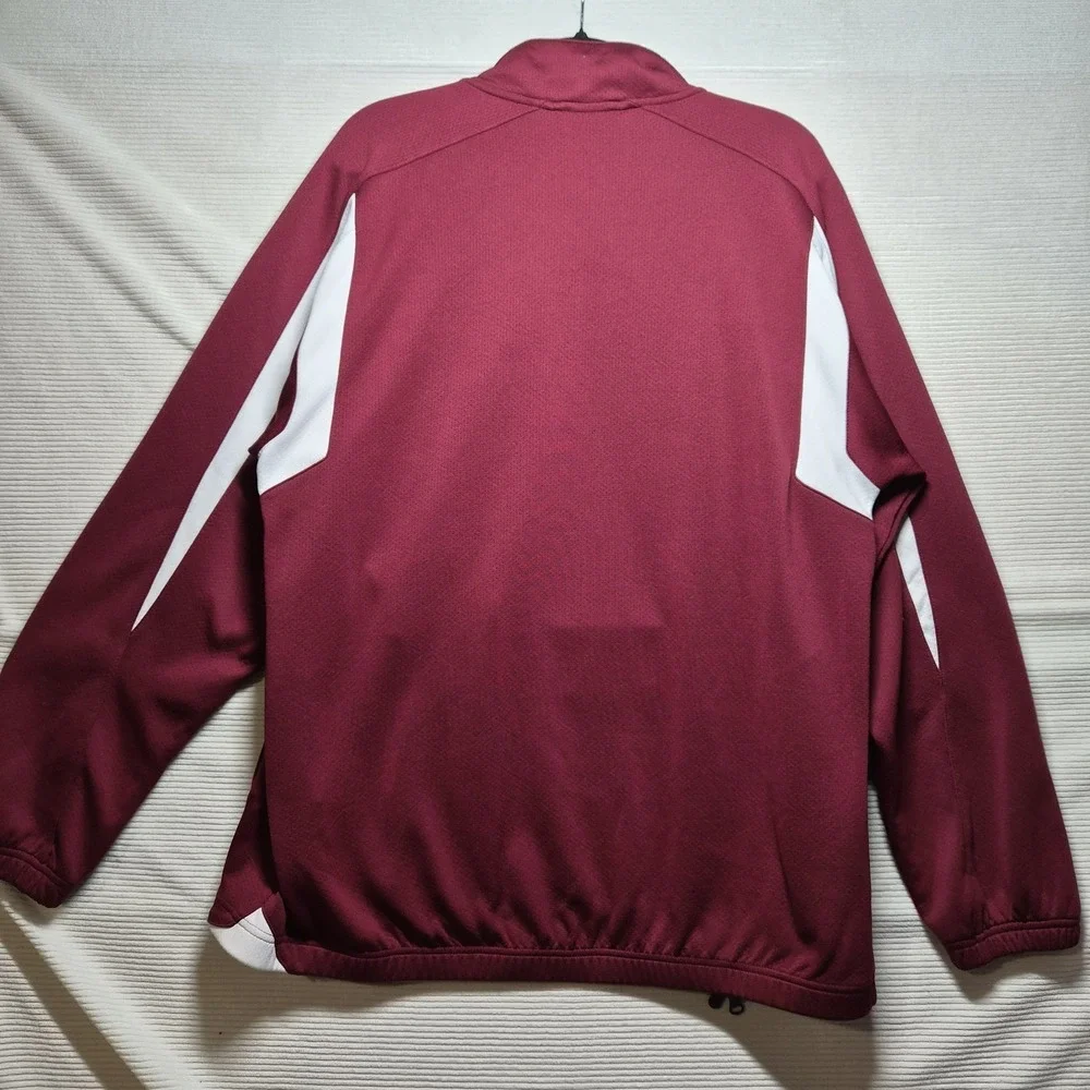 Nike IUPUI Jaguars Full Zip Track Jacket Mens Large‎ Maroon NikeFIT Dry